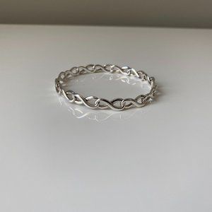 Tiffany & Co Sterling Silver Infinity Bangle